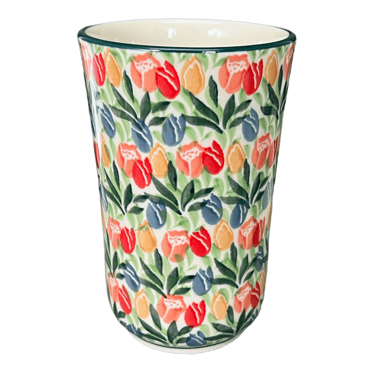 Tumbler, 12 oz in "Tulip Burst" by Ceramika Artystyczna | A076-U4226