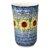 Tumbler, 12 oz in "Sunflowers" by Ceramika Artystyczna | A076-U4739