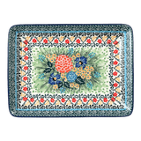 Tray, 9.5" x 7" in "Garden Trellis" by Ceramika Artystyczna | A111-U2123