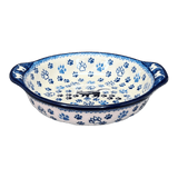 Casserole, Round, Small, 6.5" x 7.25" in "Cat Tracks" by Ceramika Artystyczna | A142-1771