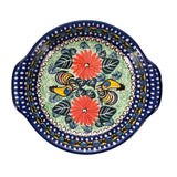 Casserole, Round, Small, 6.5" x 7.25" in "Regal Roosters" by Ceramika Artystyczna | A142-U2617