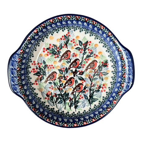 Casserole, Round, Small, 6.5" x 7.25" in "Feathered Friends" by Ceramika Artystyczna | A142-U2649