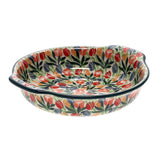 Casserole, Round, Small, 6.5" x 7.25" in "Tulip Burst" by Ceramika Artystyczna | A142-U4226