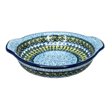 Casserole, Round, Small, 6.5" x 7.25" in "Aztec Blues" by Ceramika Artystyczna | A142-U4428