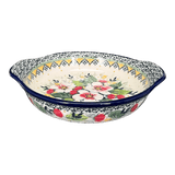 Casserole, Round, Small, 6.5" x 7.25" in "Camellias" by Ceramika Artystyczna | A142-U4812