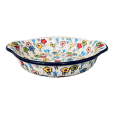 Casserole, Round, Small, 6.5" x 7.25" in "Daisy Doodle" by Ceramika Artystyczna | A142-U4884