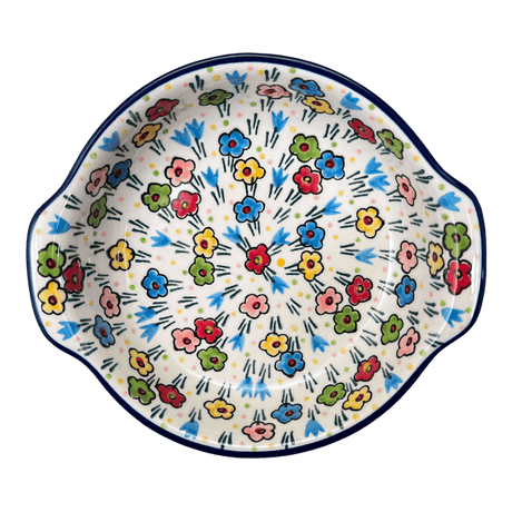 Casserole, Round, Small, 6.5" x 7.25" in "Daisy Doodle" by Ceramika Artystyczna | A142-U4884