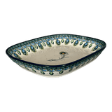 Baker, Rectangular, 7.5" x 9" in "Peacock Plume" by Ceramika Artystyczna | A159-2218X