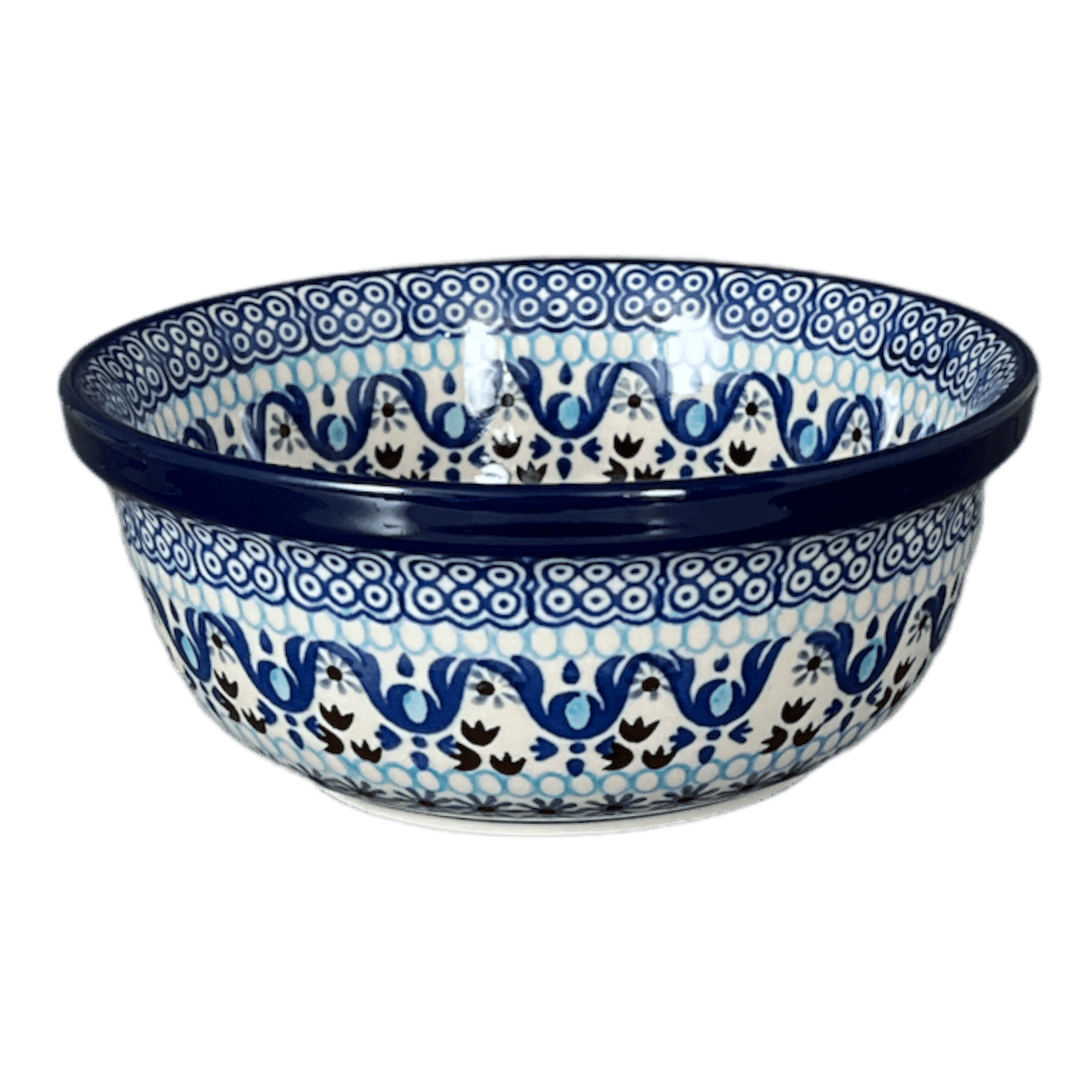 Bowl, Round, 6.25" in "Blue Ribbon" by Ceramika Artystyczna  | A209-1026X