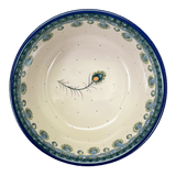 Bowl, Round, 7.75" in "Peacock Plume" by Ceramika Artystyczna | A211-2218X