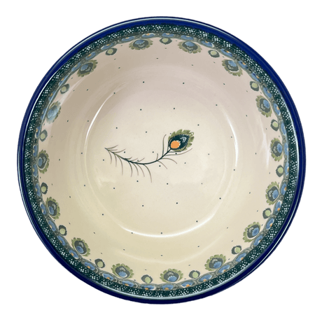 Bowl, Round, 7.75" in "Peacock Plume" by Ceramika Artystyczna | A211-2218X