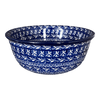 Polish Pottery C.A. 7.75" Bowl (Wavy Blues) | A211-905X at PolishPotteryOutlet.com