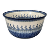Polish Pottery CA 12.5" Bowl (Waving Tulips) | A213-1825X at PolishPotteryOutlet.com
