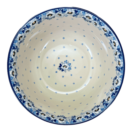 Bowl, Round, 12.5" in "Snow White Anemone" by Ceramika Artystyczna | A213-2222X