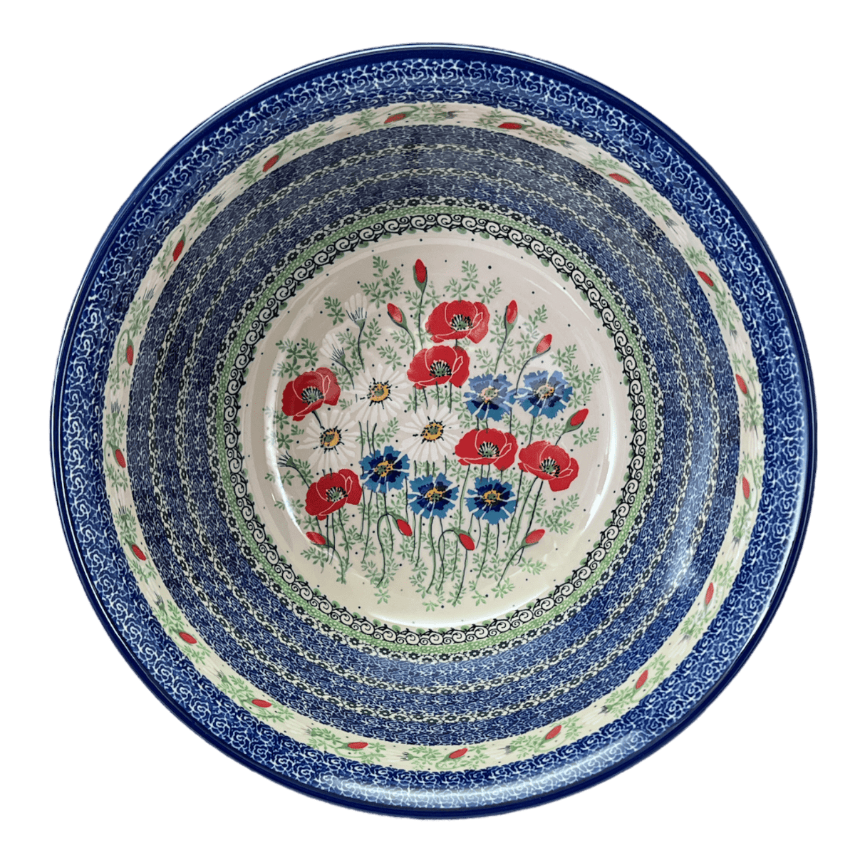 Bowl, Round, 12.5" in "Perennial Bouquet" by Ceramika Artystyczna | A213-U4968