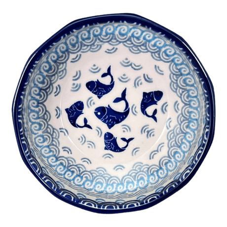 Bowl, Multiangular, 5" in "Koi Pond" by Ceramika Artystyczna | A221-2372X