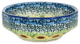 Bowl, Multiangular, 5" in "Sunflowers" by Ceramika Artystyczna | A221-U4739