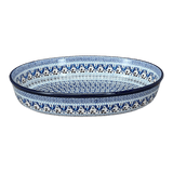 Baker, Oval, 13.75" x 9.25" in "Blue Ribbon" by Ceramika Artystyczna | A296-1026X