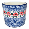 Polish Pottery C.A. 4.75" Flower Pot (Rosie's Garden) | A361-1490X at PolishPotteryOutlet.com