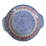 Baker, Round Handles, 10.25" in "Rosie's Garden" by Ceramika Artystyczna | A417-1490X