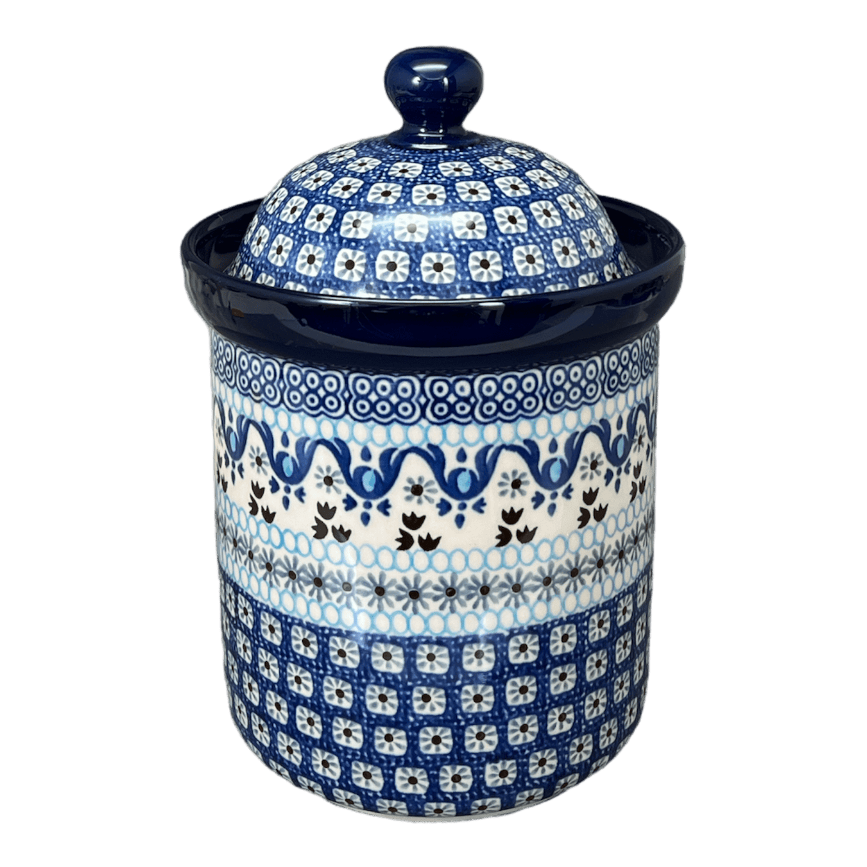 Canister, 1.3 Liter in "Blue Ribbon" by Ceramika Artystyczna | A492-1026X