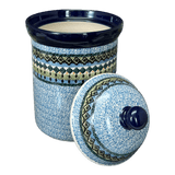 Canister, 1.5 Liter in "Aztec Blues" by Ceramika Artystyczna | A493-U4428