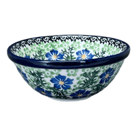 A picture of a Polish Pottery 4.75" Bowl (Clematis) | A556-1538X as shown at PolishPotteryOutlet.com/products/4-75-bowl-clematis-a556-1538x