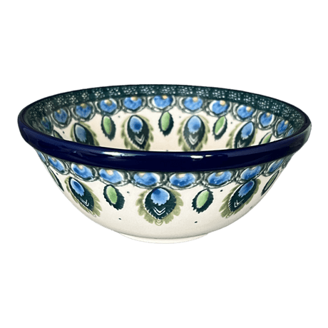 Bowl, Round, 4.75" in "Peacock Plume" by Ceramika Artystyczna | A556-2218X