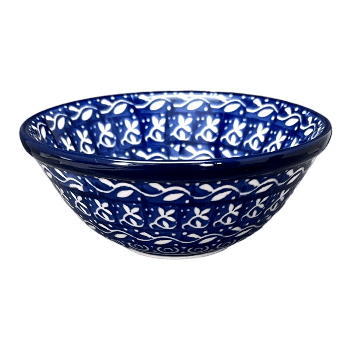 Bowl, Round, 4.75" in "Wavy Blues" by Ceramika Artystyczna | A556-905X