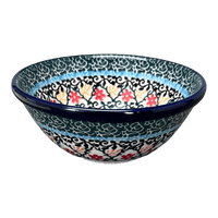 A picture of a Polish Pottery CA 4.75" Bowl (Garden Trellis) | A556-U2123 as shown at PolishPotteryOutlet.com/products/4-75-bowl-garden-trellis-a556-u2123