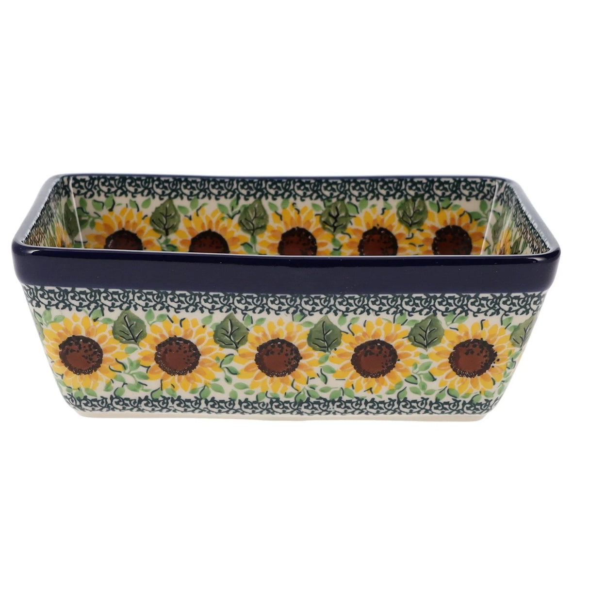 Baker, Bread, Medium, 8" x 5" in "Sunflowers" by Ceramika Artystyczna | A603-U4739