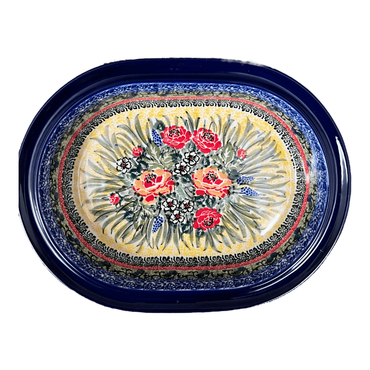 Casserole, Covered, 10" x 7.75" Small in "Beautiful Bouquet" by Ceramika Artystyczna | A617-U4616