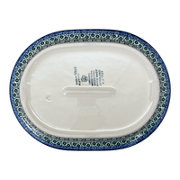 A picture of a Polish Pottery Small Covered Casserole (Perennial Bouquet) | A617-U4968 as shown at PolishPotteryOutlet.com/products/small-covered-casserole-perennial-bouquet-a617-u4968