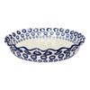 Polish Pottery 10" Quiche/Pie Dish (Daisy Craze) | A636-1571X at PolishPotteryOutlet.com