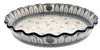 Polish Pottery CA 10" Quiche/Pie Dish (Lone Owl) | A636-U4872 at PolishPotteryOutlet.com
