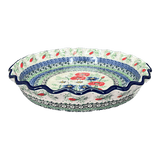 Quiche/Pie Dish, 10" in "Perennial Bouquet" by Ceramika Artystyczna | A636-U4968