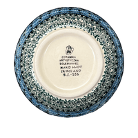 A picture of a Polish Pottery Ridged 5.5" Bowl (Shell Game) | A696-2160X as shown at PolishPotteryOutlet.com/products/ridged-5-5-bowl-shell-game-a696-2160x