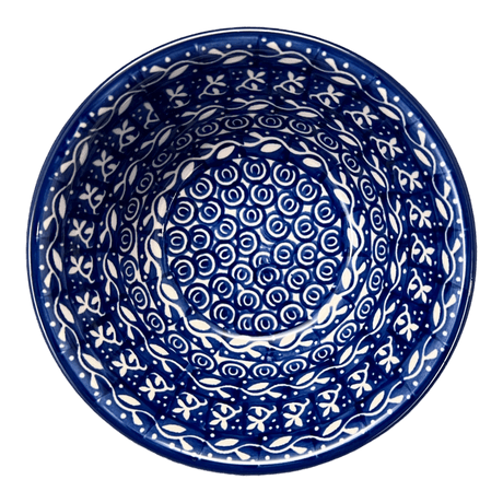 Bowl, Round, Ridged, 5.5" in "Wavy Blues" by Ceramika Artystyczna | A696-905X