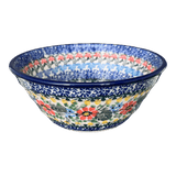 Bowl, Round, Ridged, 5.5" in "Hummingbird Bouquet" by Ceramika Artystyczna | A696-U3357