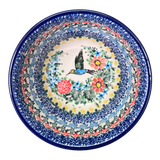 Bowl, Round, Ridged, 5.5" in "Hummingbird Bouquet" by Ceramika Artystyczna | A696-U3357