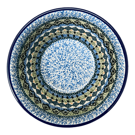 Bowl, Round, Ridged, 5.5" in "Aztec Blues" by Ceramika Artystyczna | A696-U4428