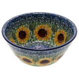 Bowl, Round, Ridged, 5.5" in "Sunflowers" by Ceramika Artystyczna | A696-U4739
