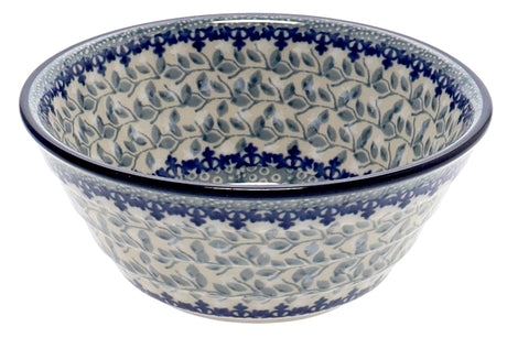 Bowl, Round, Ridged, 5.5" in "Bullfinch on Blue" by Ceramika Artystyczna | A696-U4830