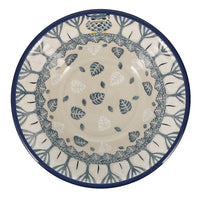 A picture of a Polish Pottery Ridged 5.5" Bowl (Lone Owl) | A696-U4872 as shown at PolishPotteryOutlet.com/products/5-5-bowl-lone-owl