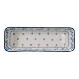 Baker, Bread, Extra Long, 12" x 4.75" in "Pansy Blues" by Ceramika Artystyczna | A784-2346X