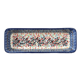 Polish Pottery Extra Long Bread Baker (Feathered Friends) | A784-U2649 Additional Image at PolishPotteryOutlet.com