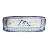 Baker, Bread, Extra Long, 12" x 4.75" in "Bullfinch on Blue" by Ceramika Artystyczna | A784-U4830