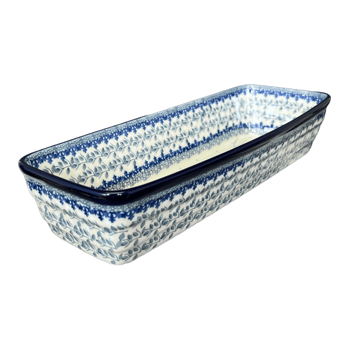Baker, Bread, Extra Long, 12" x 4.75" in "Bullfinch on Blue" by Ceramika Artystyczna | A784-U4830