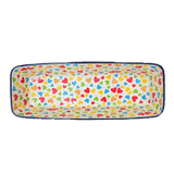 Baker, Bread, Extra Long, 12" x 4.75" in "Rainbow Hearts" by Ceramika Artystyczna | A784-U4833