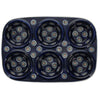 Polish Pottery Muffin Pan (Peacock) | A811-54 at PolishPotteryOutlet.com